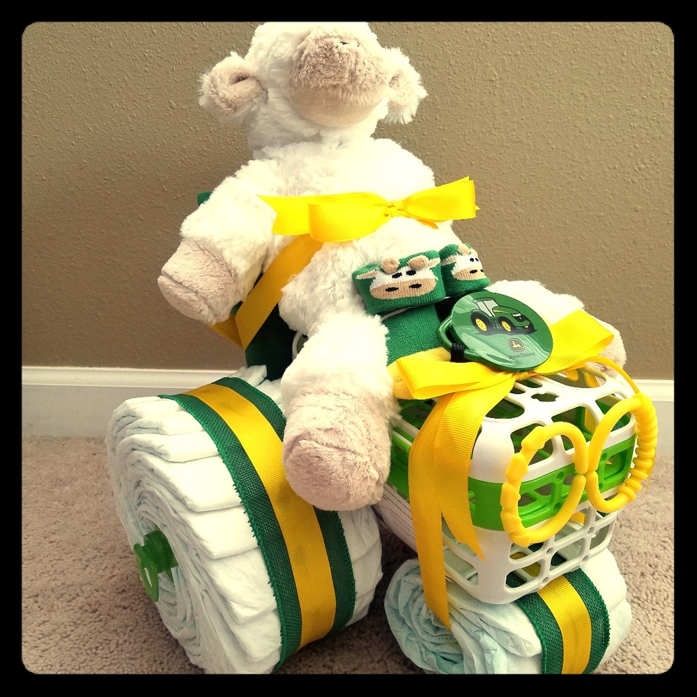 John Deere Tractor diaper cake